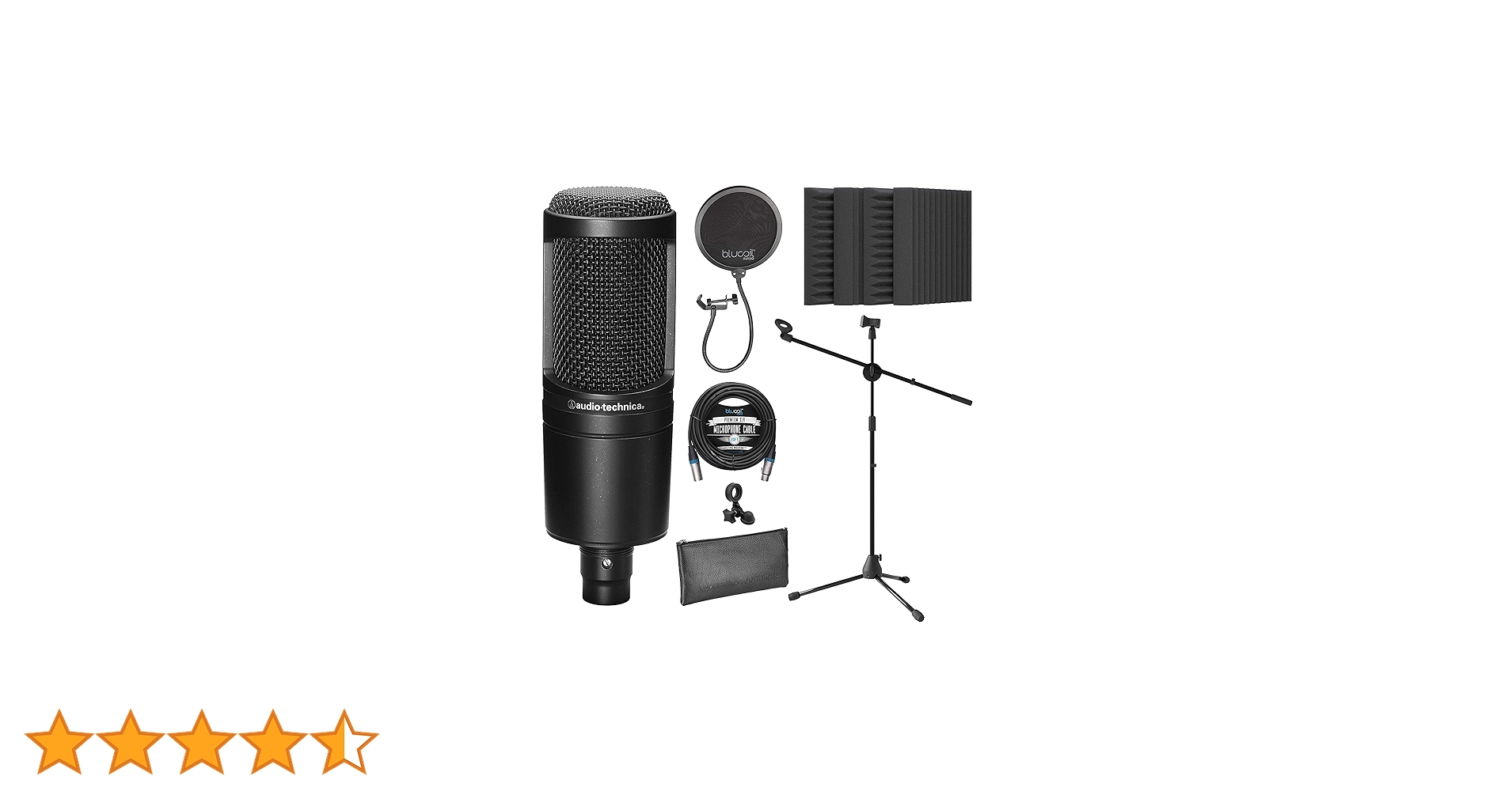 Audio-Technica AT2020 Cardioid Condenser Microphone for Vocals